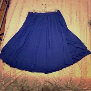 Navy Lularoe Madison Skirt